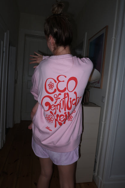 CEO of Gemütlichkeit - Sweatshirt - Cotton Pink