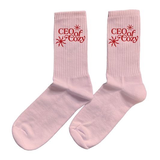 CEO OF COZY - Socken - Cotton Pink